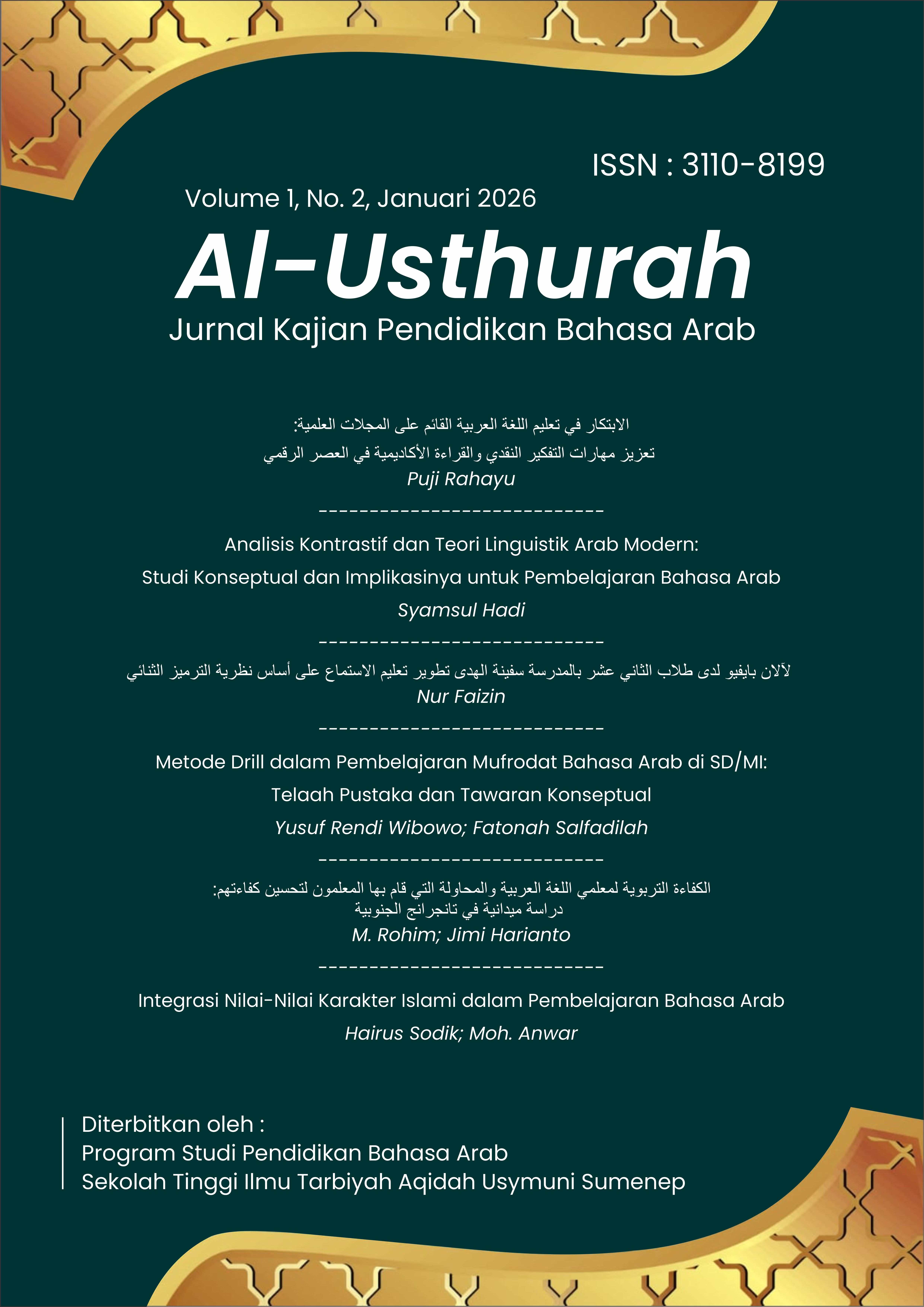 					View Vol. 1 No. 02 (2026): Januari
				